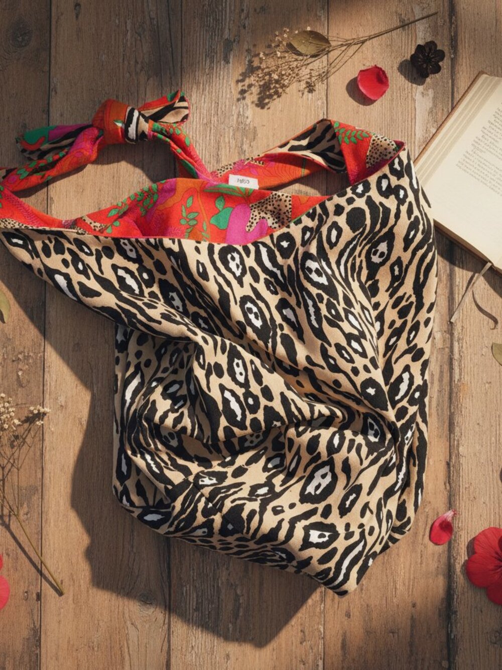 cabi Reversible Tote Bag — Jungle Leopard Print | Wild Side